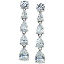 Best deal π₯ Giani Bernini Cubic Zirconia Drop Earrings In Sterling Silver, Created For Macy's β