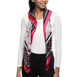 Flash Sale 🎁 Giani Bernini Women's Mixed-Heart-Print Square Scarf Black Multi 😍