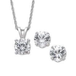 Deals 💯 Giani Bernini Lab-Created Sapphire Earring & Pendant Necklace Set In Sterling Silver ⭐ -Giani Bernini Shop unnamed file 1916