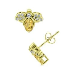 Flash Sale 👏 Giani Bernini Cubic Zirconia Bee Stud Earrings In 18k Gold-Plated Sterling Silver, Created For Macy's Gold Over Silver ❤️ -Giani Bernini Shop unnamed file 1945