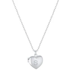 Outlet 🎁 Giani Bernini Initial Heart Locket Pendant Necklace In Sterling Silver, 16 + 2 Extender, Created For Macy's 🎁