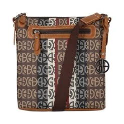 New 👏 Giani Bernini Multi Stripe Crossbody, Created For Macy's Multi Signature Logo ⭐