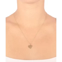 Best Sale 🧨 Giani Bernini Filigree Heart 18 Pendant Necklace, Created For Macy's Gold Over Silver ⭐ -Giani Bernini Shop unnamed file 198