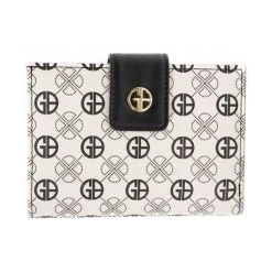 Hot Sale βοΈ Giani Bernini Tonal Signature Framed Wallet, Created For Macy's Black/bone π₯°