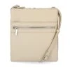 Buy 🔥 Giani Bernini Triple-Zip Pebble Leather Dasher Crossbody, Created For Macy's Ivory ✨