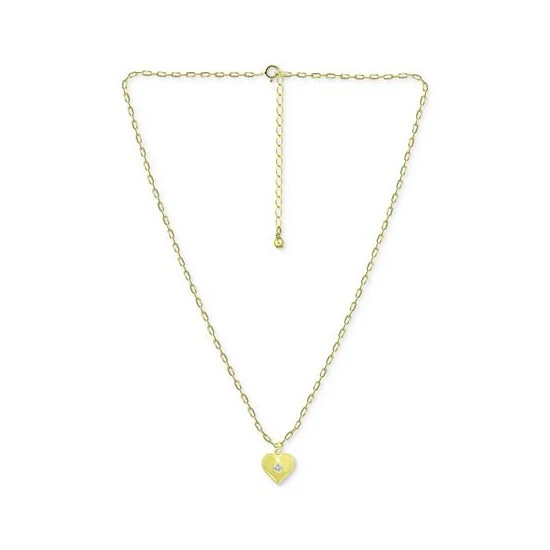 Top 10 ⌛ Giani Bernini Cubic Zirconia Polished Heart Paperclip Link Pendant Necklace, 16 + 2 Extender, Created For Macy's Sterling Silver ❤️ 3 Top 10 ⌛ Giani Bernini Cubic Zirconia Polished Heart Paperclip Link Pendant Necklace, 16 + 2 Extender, Created For Macy's Sterling Silver ❤️ - Image 3