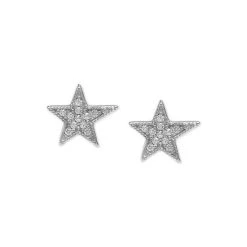Hot Sale ⌛ Giani Bernini Cubic Zirconia Star Stud Earrings In Sterling Silver, Created For Macy's 🛒 -Giani Bernini Shop unnamed file 2040