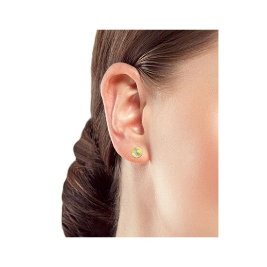 Best Pirce 👍 Giani Bernini Cubic Zirconia Moon Disc Stud Earrings, Created For Macy's Sterling Silver ✨ 2 Best Pirce 👍 Giani Bernini Cubic Zirconia Moon Disc Stud Earrings, Created For Macy's Sterling Silver ✨ - Image 2