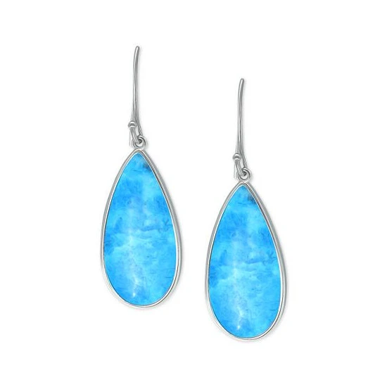 Discount ⭐ Giani Bernini Onyx Teardrop Bezel Drop Earrings In Sterling Silver (Also In Blue Howlite & Sodalite), Created For Macy's 🛒 3 Discount ⭐ Giani Bernini Onyx Teardrop Bezel Drop Earrings In Sterling Silver (Also In Blue Howlite & Sodalite), Created For Macy's 🛒 - Image 3