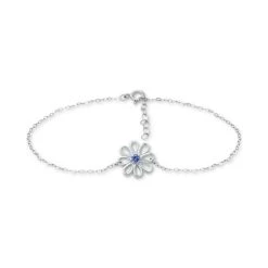 New 😍 Giani Bernini Cubic Zirconia Ankle Bracelet In Sterling Silver (Also In Lab-Created Pink Sapphire), Created For Macy's ✔️