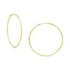 Wholesale 🧨 Giani Bernini Polished Wire Extra-Large Hoop Earrings, 80mm, Created For Macy's Gold Over Silver ⌛