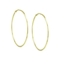 Wholesale 🧨 Giani Bernini Polished Wire Extra-Large Hoop Earrings, 80mm, Created For Macy's Gold Over Silver ⌛ -Giani Bernini Shop unnamed file 2172