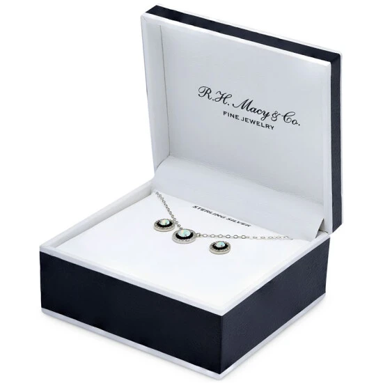 Outlet ๐ Giani Bernini 2-Pc. Set Blue Topaz, Cubic Zirconia & Enamel Pendant Necklace & Matching Stud Earrings (Also In Amethyst, Lab-Created Ruby, & Lab-Created Opal), Created For Macy's Blue Topaz/ Turquoise ๐ 4 Outlet ๐ Giani Bernini 2-Pc. Set Blue Topaz, Cubic Zirconia & Enamel Pendant Necklace & Matching Stud Earrings (Also In Amethyst, Lab-Created Ruby, & Lab-Created Opal), Created For Macy's Blue Topaz/ Turquoise ๐ - Image 4