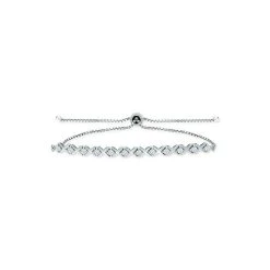 Best Pirce ✨ Giani Bernini Cubic Zirconia XO Bolo Bracelet, Created For Macy's Sterling Silver 👏 -Giani Bernini Shop unnamed file 2188
