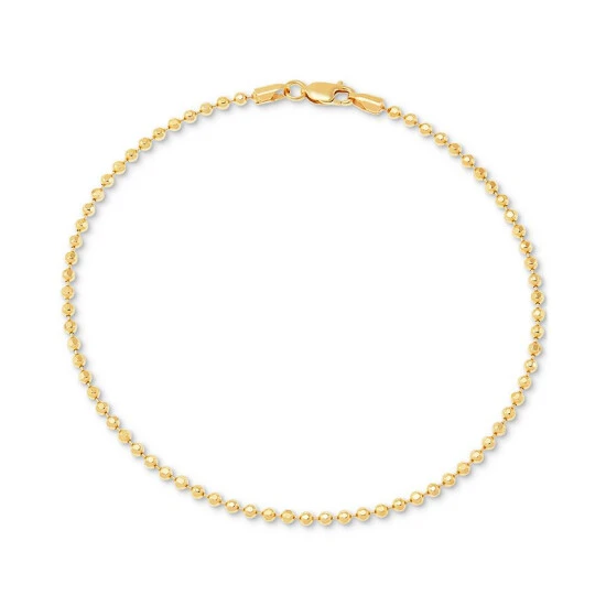 Budget ๐ Giani Bernini Beaded Link Ankle Bracelet In 18k Gold-Plated Sterling Silver, Created For Macy's Gold Over Silver ๐ฏ 1 Budget ๐ Giani Bernini Beaded Link Ankle Bracelet In 18k Gold-Plated Sterling Silver, Created For Macy's Gold Over Silver ๐ฏ