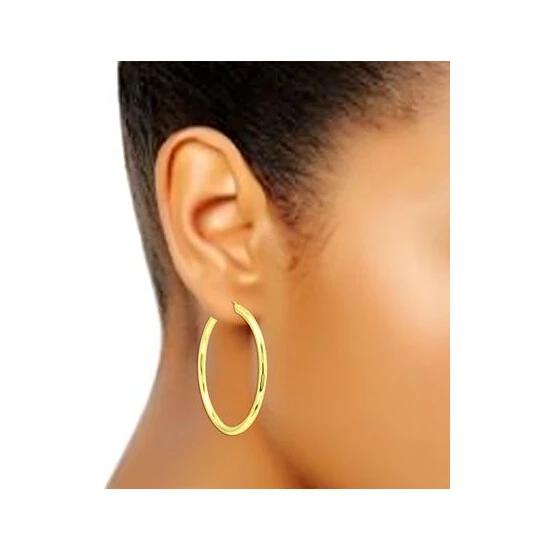 Flash Sale ⌛ Giani Bernini Round Polished Large Hoop Earrings, 70mm, Created For Macy's Gold Over Silver ⌛ 2 Flash Sale ⌛ Giani Bernini Round Polished Large Hoop Earrings, 70mm, Created For Macy's Gold Over Silver ⌛ - Image 2
