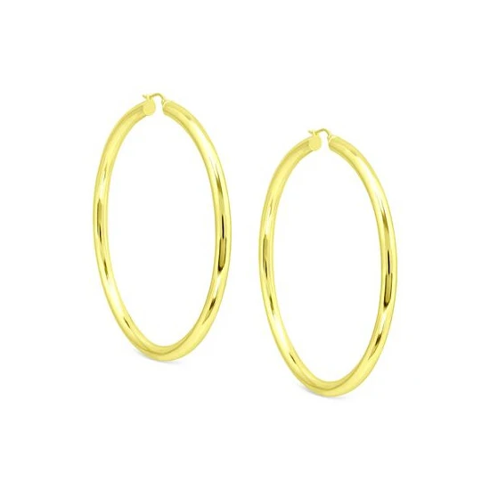 Flash Sale ⌛ Giani Bernini Round Polished Large Hoop Earrings, 70mm, Created For Macy's Gold Over Silver ⌛ 3 Flash Sale ⌛ Giani Bernini Round Polished Large Hoop Earrings, 70mm, Created For Macy's Gold Over Silver ⌛ - Image 3