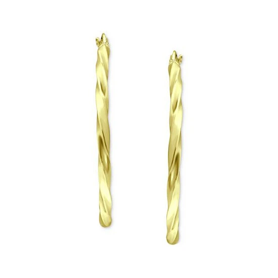 Deals ๐ฏ Giani Bernini Large Twist Hoop Earrings In 18k Gold-Plated Sterling Silver, 2-3/8, Created For Macy's Gold Over Silver โจ 3 Deals ๐ฏ Giani Bernini Large Twist Hoop Earrings In 18k Gold-Plated Sterling Silver, 2-3/8, Created For Macy's Gold Over Silver โจ - Image 3
