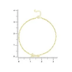 Outlet ⌛ Giani Bernini Cubic Zirconia Love Script Ankle Bracelet In 18k Gold-Plated Sterling Silver, Created For Macy's 😀 -Giani Bernini Shop unnamed file 2238