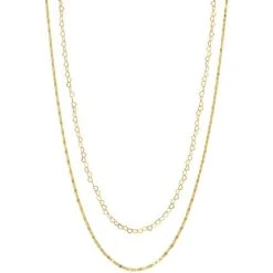 Coupon π Giani Bernini Heart Chain 18 Layered Necklace In 18k Gold-Plated Sterling Silver, Created For Macy's π₯