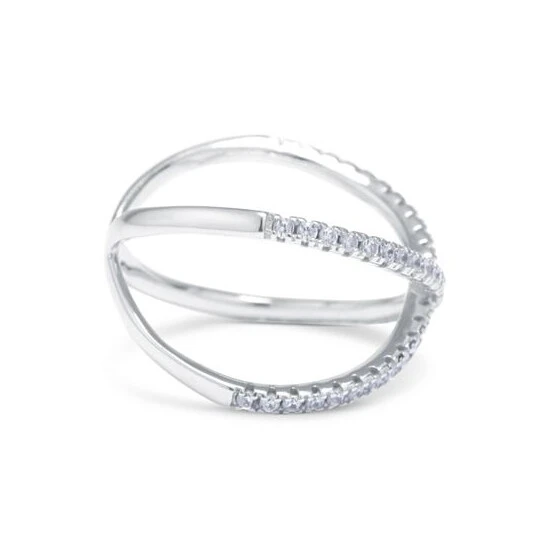 Cheapest ✨ Giani Bernini Cubic Zirconia Crisscross Statement Ring In Sterling Silver, Created For Macy's ❤️ 2 Cheapest ✨ Giani Bernini Cubic Zirconia Crisscross Statement Ring In Sterling Silver, Created For Macy's ❤️ - Image 2