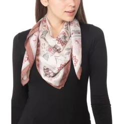 Promo ⭐ Giani Bernini 😉 Women's Patchwork Floral Square Scarf Black Neutral 🌟 -Giani Bernini Shop unnamed file 228