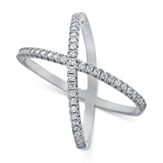 Cheapest ✨ Giani Bernini Cubic Zirconia Crisscross Statement Ring In Sterling Silver, Created For Macy's ❤️ 5 Cheapest ✨ Giani Bernini Cubic Zirconia Crisscross Statement Ring In Sterling Silver, Created For Macy's ❤️ - Image 5