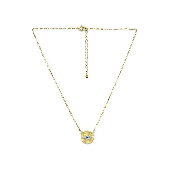 Promo 😀 Giani Bernini Lab-Created Blue Sapphire & Cubic Zirconia Evil Eye Disc Pendant Necklace, 16 + 2 Extender, Created For Macy's Sterling Silver 🎉 3 Promo 😀 Giani Bernini Lab-Created Blue Sapphire & Cubic Zirconia Evil Eye Disc Pendant Necklace, 16 + 2 Extender, Created For Macy's Sterling Silver 🎉 - Image 3