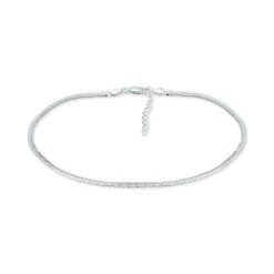 Cheap ✨ Giani Bernini Double Row Ankle Bracelet, Created For Macy's Silver 🥰