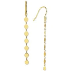 Cheapest 💯 Giani Bernini Dangle Disc Drop Earrings, Created For Macy's Gold Over Silver 👍