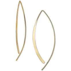 Best deal β€οΈ Giani Bernini Polished Threader Earrings In 18k Gold-Plated Sterling Silver, Created For Macy's β