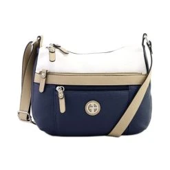 Hot Sale 🥰 Giani Bernini Colorblock Pebble Hobo, Created For Macy's Wht/oatmeal/nvy 🤩