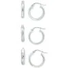 Wholesale 🎉 Giani Bernini 3-Pc. Set Small Hoop Earrings In Sterling Silver, 0.625, Created For Macy's 😍