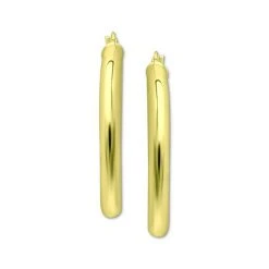 Buy 👏 Giani Bernini Polished Hoop Earrings, Created For Macy's Gold Over Silver 🔔 -Giani Bernini Shop unnamed file 2392