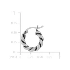 New ⭐ Giani Bernini Oxidized Twist Tube Small Hoop Earrings In Sterling Silver, 15mm , Created For Macy's ⌛ -Giani Bernini Shop unnamed file 2405