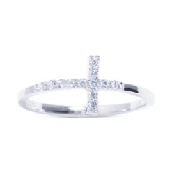 Brand new π Giani Bernini Cubic Zirconia East-West Cross Ring In Sterling Silver, Created For Macy's βοΈ