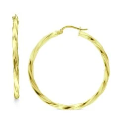 Discount π Giani Bernini Twist Hoop Earrings In 18k Gold-Plated Sterling Silver, Created For Macy's Gold Over Silver β€οΈ
