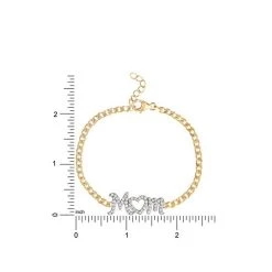 Best deal 💯 Giani Bernini Cubic Zirconia MOM Curb Link Chain Bracelet In 18k Gold-Plated Sterling Silver, Created For Macy's Gold Over Silver ❤️ -Giani Bernini Shop unnamed file 2444