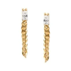 Promo 🎁 Giani Bernini Cubic Zirconia Chain Front & Back Earrings In 18k Gold-Plated Sterling Silver, Created For Macy's ✨ -Giani Bernini Shop unnamed file 2454