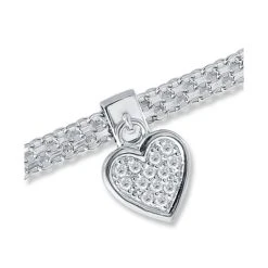 Best deal 🔔 Giani Bernini Cubic Zirconia Heart Charm Bismark Chain Bracelet, Created For Macy's White ⌛ -Giani Bernini Shop unnamed file 2505