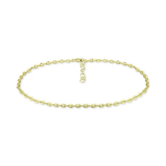 Hot Sale 😀 Giani Bernini Mariner Link Ankle Bracelet In Sterling Silver And 18k Gold Over Silver, Created For Macy's 😉 1 Hot Sale 😀 Giani Bernini Mariner Link Ankle Bracelet In Sterling Silver And 18k Gold Over Silver, Created For Macy's 😉