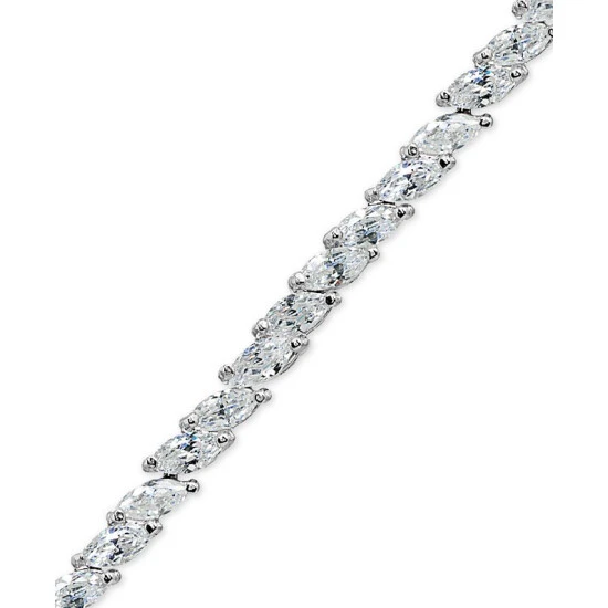 Outlet ❤️ Giani Bernini Cubic Zirconia Marquise Tennis Bracelet In Sterling Silver, Created For Macy's 🧨 2 Outlet ❤️ Giani Bernini Cubic Zirconia Marquise Tennis Bracelet In Sterling Silver, Created For Macy's 🧨 - Image 2