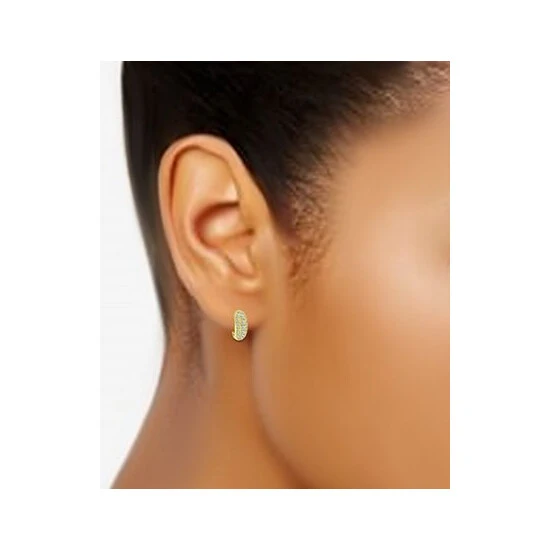 Hot Sale ๐ Giani Bernini Cubic Zirconia Pavรฉ Small Huggie Hoop Earrings In 18k Gold-Plated Sterling Silver, 1/2, Created For Macy's Gold Over Silver ๐ 2 Hot Sale ๐ Giani Bernini Cubic Zirconia Pavรฉ Small Huggie Hoop Earrings In 18k Gold-Plated Sterling Silver, 1/2, Created For Macy's Gold Over Silver ๐ - Image 2