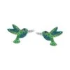 Buy ⭐ Giani Bernini Crystal Hummingbird Stud Earrings In Sterling Silver ✔️