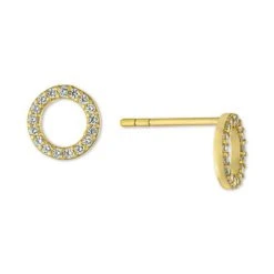 Coupon π Giani Bernini Cubic Zirconia Circle Stud Earrings In Gold-Plated Sterling Silver, Created For Macy's Yellow Gold βοΈ