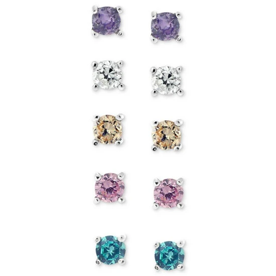 Promo ๐ฏ Giani Bernini Sterling Silver Earring Set, Multicolor Cubic Zirconia Five Stud Earring Set (1 Ct. T.w.) ๐ฏ 1 Promo ๐ฏ Giani Bernini Sterling Silver Earring Set, Multicolor Cubic Zirconia Five Stud Earring Set (1 Ct. T.w.) ๐ฏ