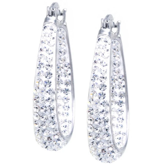 Promo ๐ Giani Bernini Crystal Pavรฉ In & Out Oval Hoop Earrings In Sterling Silver, Created For Macy's ๐ฅ 1 Promo ๐ Giani Bernini Crystal Pavรฉ In & Out Oval Hoop Earrings In Sterling Silver, Created For Macy's ๐ฅ