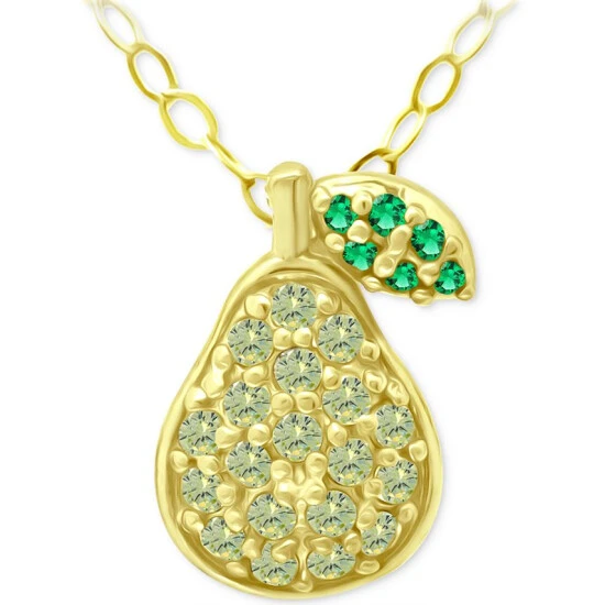 Deals ✔️ Giani Bernini Lemon Green & Green Quartz Pear Pendant Necklace, 16 + 2 Extender, Created For Macy's Gold Over Silver 🛒 1 Deals ✔️ Giani Bernini Lemon Green & Green Quartz Pear Pendant Necklace, 16 + 2 Extender, Created For Macy's Gold Over Silver 🛒