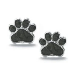 Deals 🌟 Giani Bernini Black Pave Crystal Dog Paw Stud Earrings Set In Sterling Silver ✨