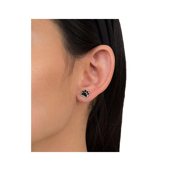 Deals 🌟 Giani Bernini Black Pave Crystal Dog Paw Stud Earrings Set In Sterling Silver ✨ 2 Deals 🌟 Giani Bernini Black Pave Crystal Dog Paw Stud Earrings Set In Sterling Silver ✨ - Image 2